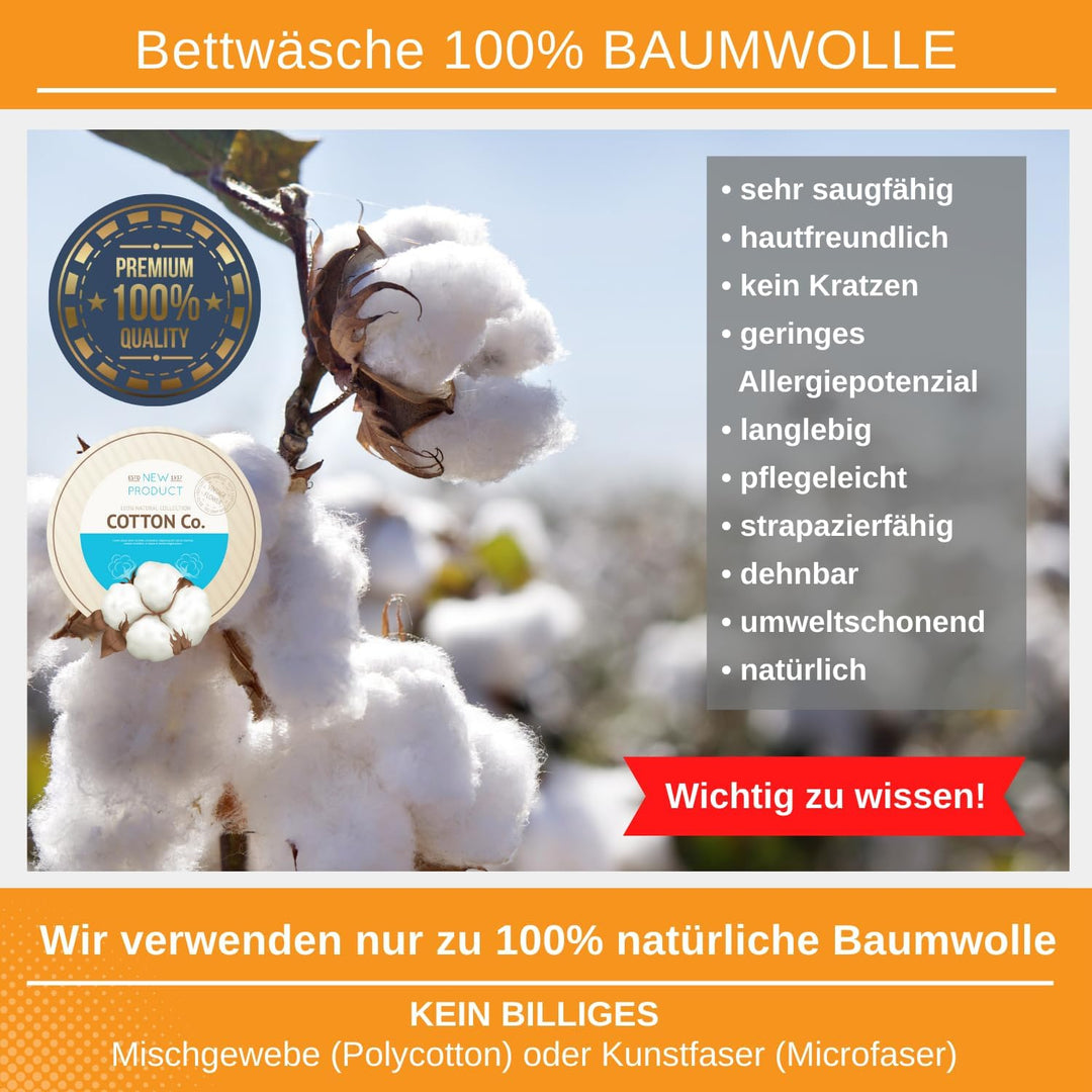 Aminata kids Kinderbettwäsche 100x135 Mädchen REH-Kitz Waldtiere Tier-Motiv Kinder-Wende-Bettwäsche-