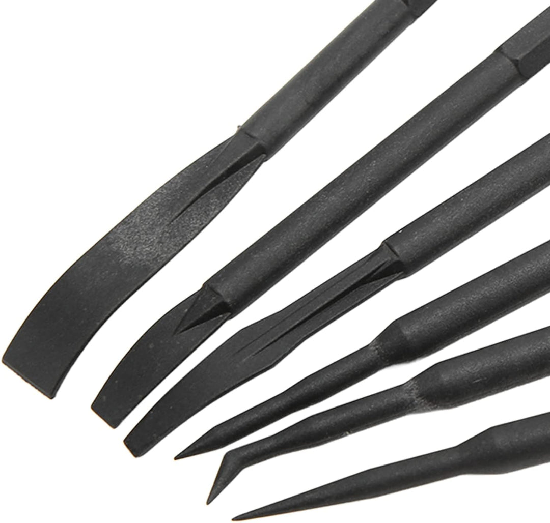 6PCS Set Neugierigen Bar Haken Set Doppelseitige ABS Kunststoff Schwarz Entfernen O Ring Dichtung Zu