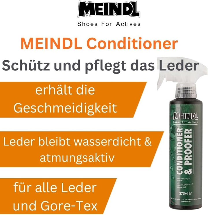 RENNER XXL MEINDL Wildleder-Pflegeset – Meindl Conditioner & Proofer Imprägnierung + Schmutzbürste +