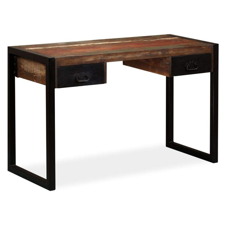 Vintage Schreibtisch mit 2 Schubladen, Computertisch, Schreibpult, Homeoffice, Büro, Arbeitszimmer,