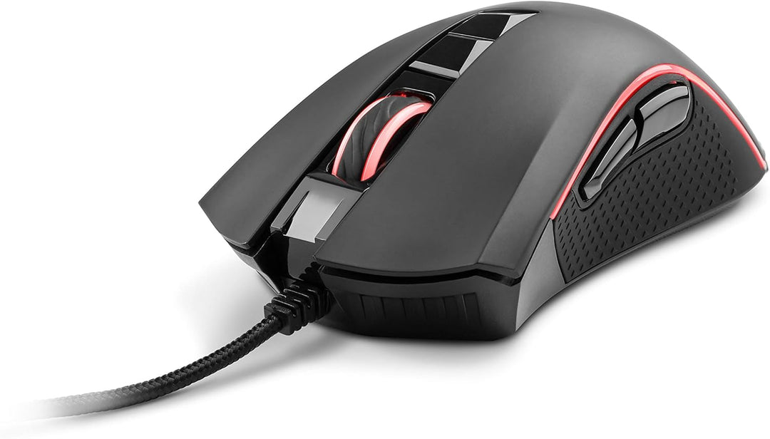 Ares - Gaming-Maus mit RGB-Beleuchtung, 7 Tasten und bis zu 4000 DPI Abtastrate, Ares
