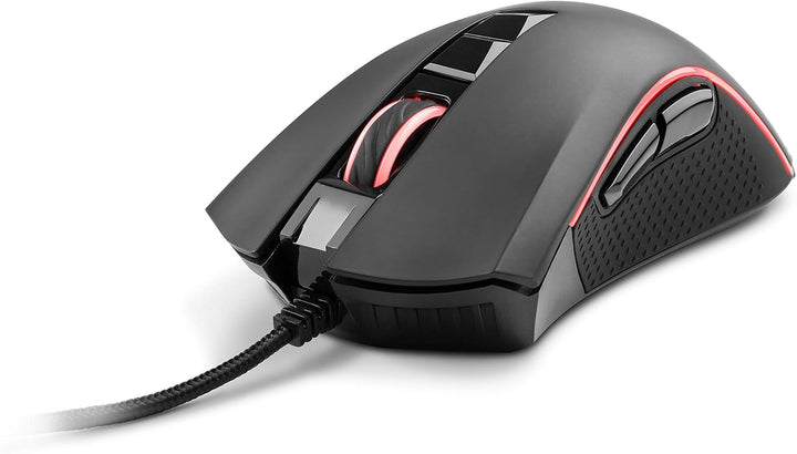 Ares - Gaming-Maus mit RGB-Beleuchtung, 7 Tasten und bis zu 4000 DPI Abtastrate, Ares