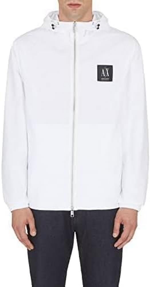 Armani Exchange Unisex Basics By Armani Nylon-jacke Jacket XL Weiss, XL Weiss