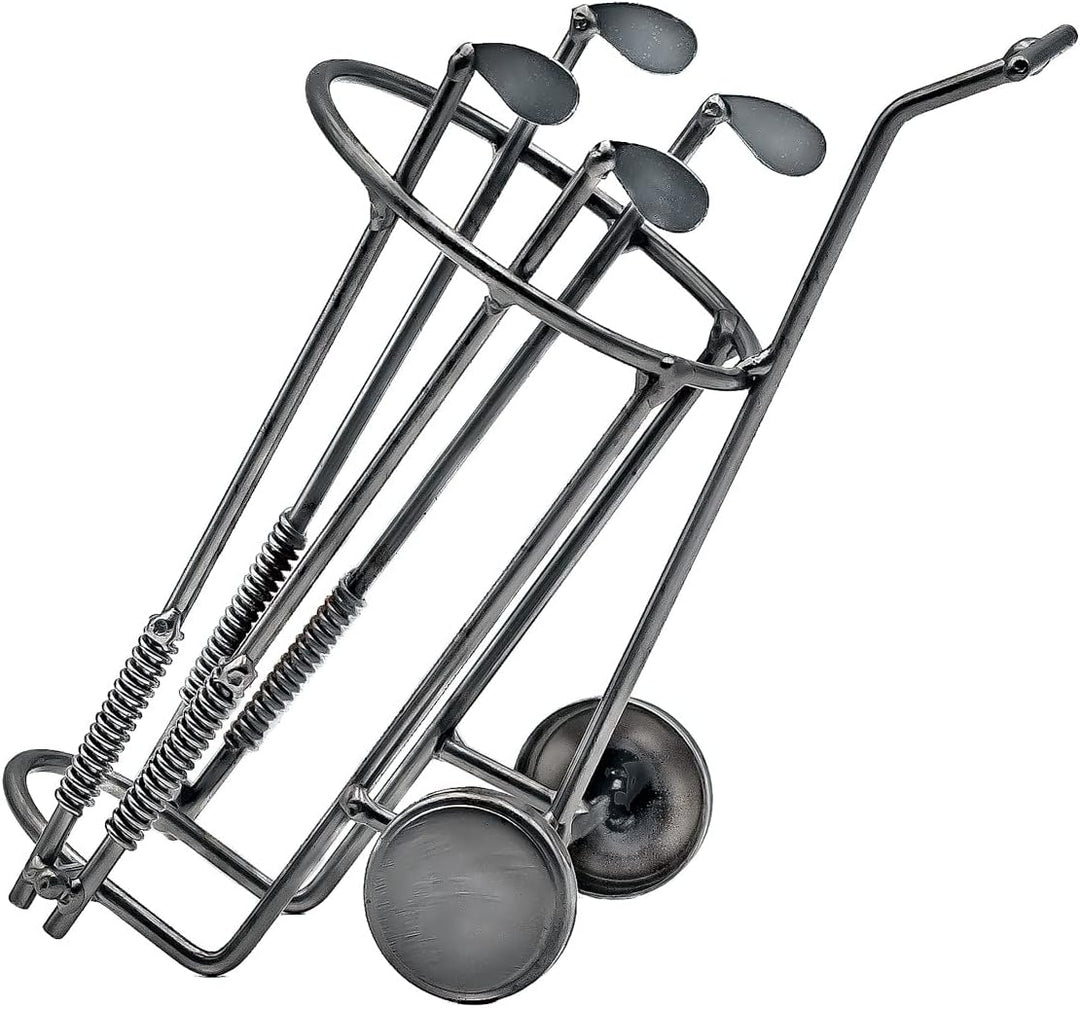 STEEMO Original Schraubenmännchen Weinflaschen-Halter Golftasche Golfbag - handgefertigter Weinhalte