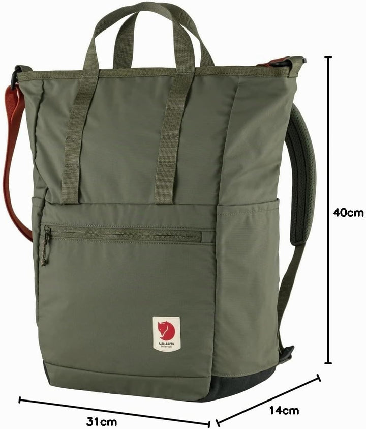 Fjällräven Unisex Erwachsene Rucksack High Coast Totepack 23Lt Grün, 23Lt Grün