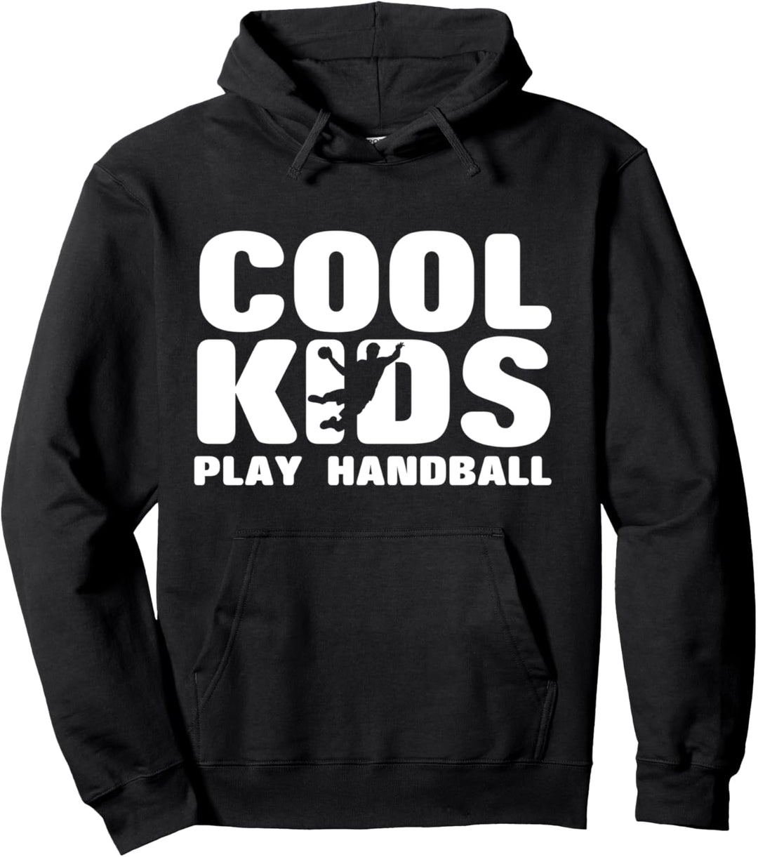 Coole Kinder spielen Handball Pullover Hoodie