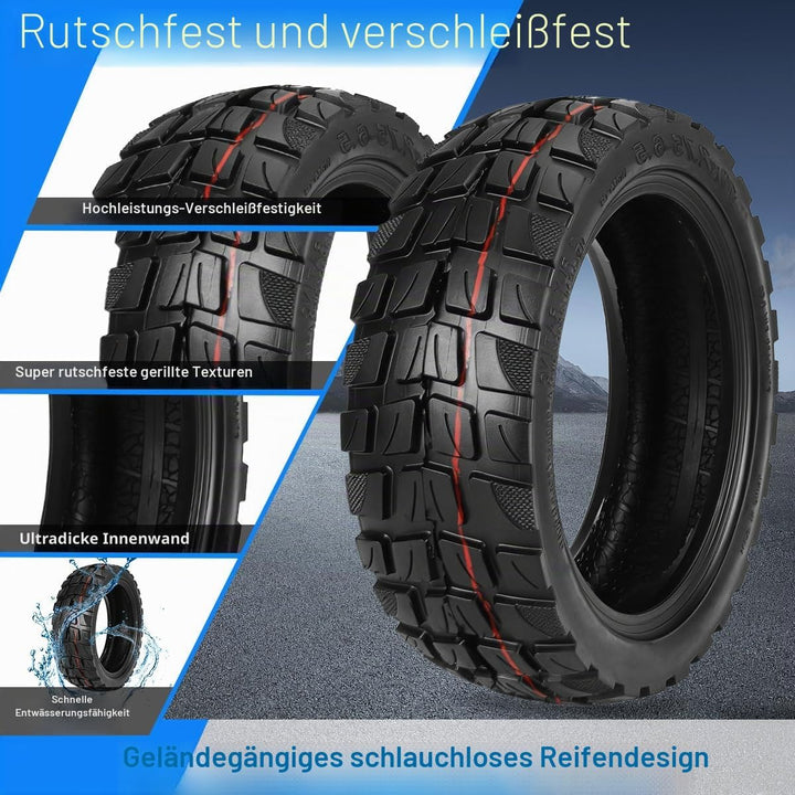 10x2.75-6.5 E Scooter Reifen, Reifen Schlauch für Elektroroller, Extra Dicker & Haltbar 10 Zoll E Sc