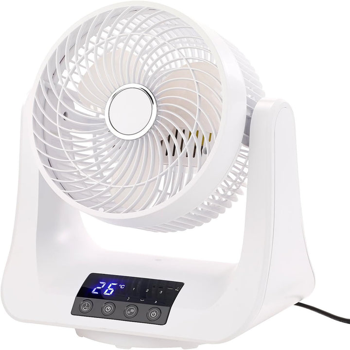 Sichler Haushaltsgeräte Raumlüfter: Digitaler 3D-Robo-Raumventilator & Luftzirkulator, 45 Watt, Ø 21
