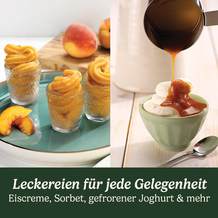 Cuisinart Eismaschine | Softeis, Gelato, Sorbet, milchfreies Eis, gefrorener Joghurt | Topping-Spend