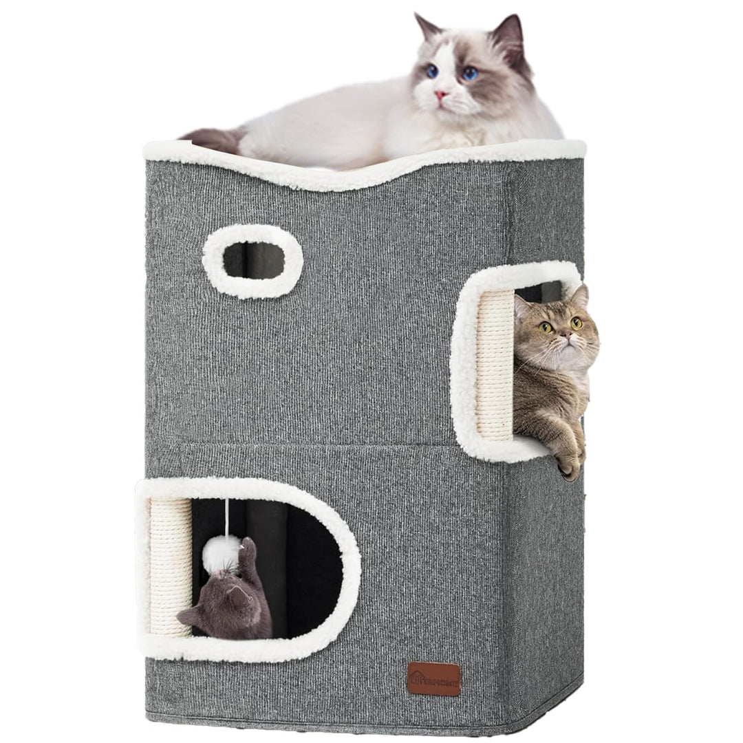 YITAHOME Katzenhaus Indoor, Katzenbett für Indoor-Katzen, Katzentonne, Katzenhöhle, Kratzbaum Klein,