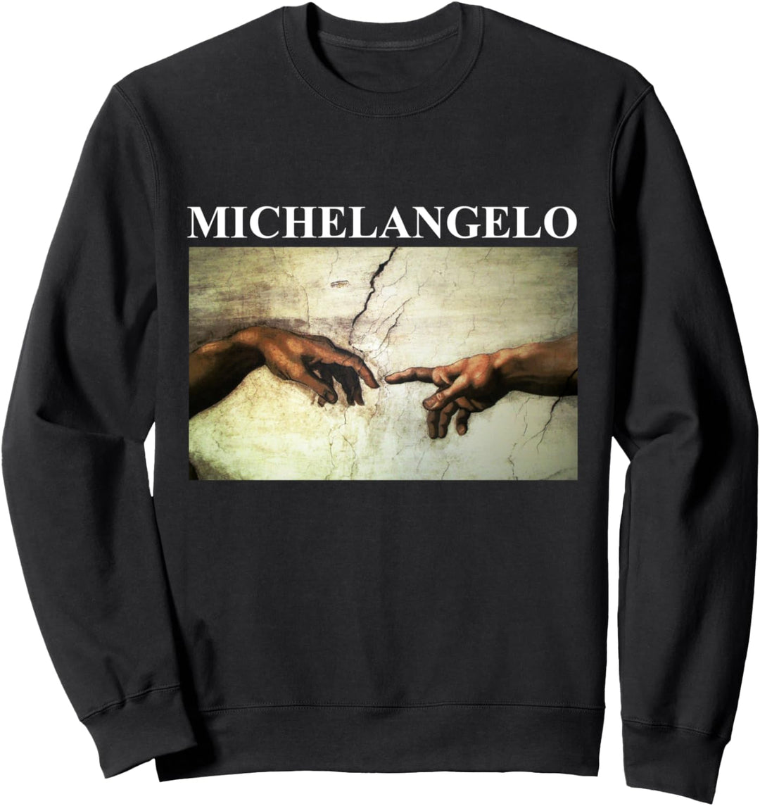 MichelAngelo - Erschaffung von Adam - Vintage Kunst Sweatshirt