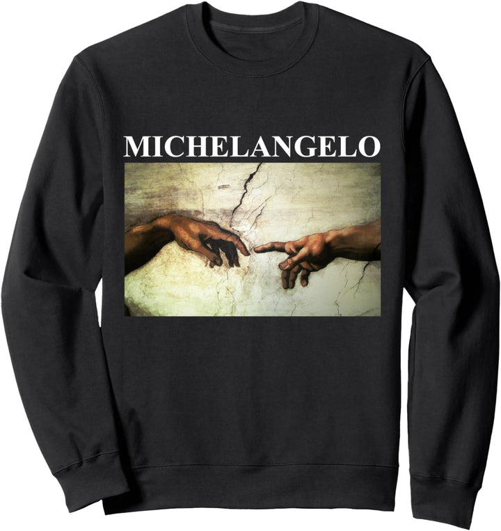 MichelAngelo - Erschaffung von Adam - Vintage Kunst Sweatshirt