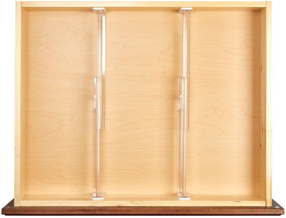 mDesign 8er-Set verstellbarer Schubladeneinsatz – praktischer Schubladen Organizer für Schrank und K