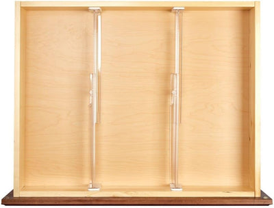 mDesign 8er-Set verstellbarer Schubladeneinsatz – praktischer Schubladen Organizer für Schrank und K