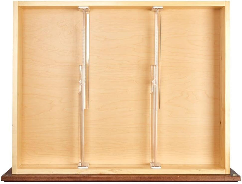 mDesign 8er-Set verstellbarer Schubladeneinsatz – praktischer Schubladen Organizer für Schrank und K