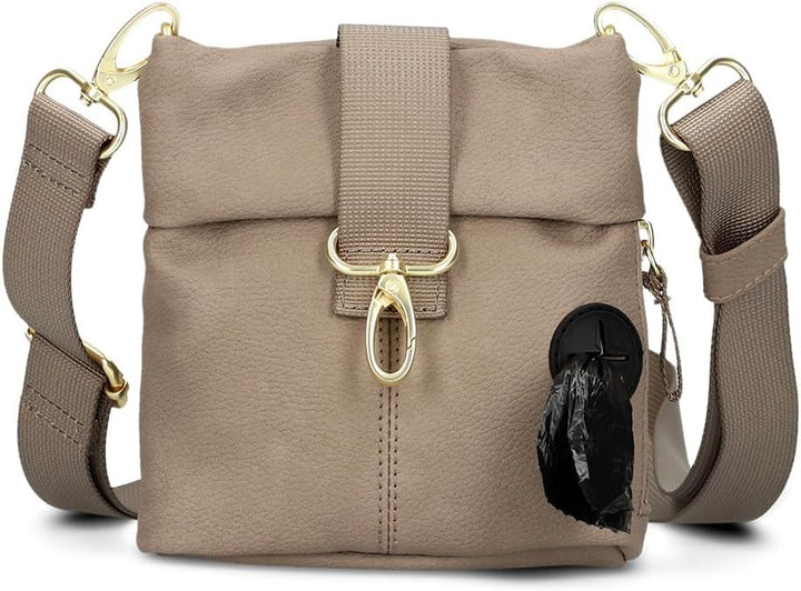 Zwei Hunde Leckerlibeutel Leo LET40 aus Kunstleder – Futtertasche für Hundetraining & Gassi gehen, K