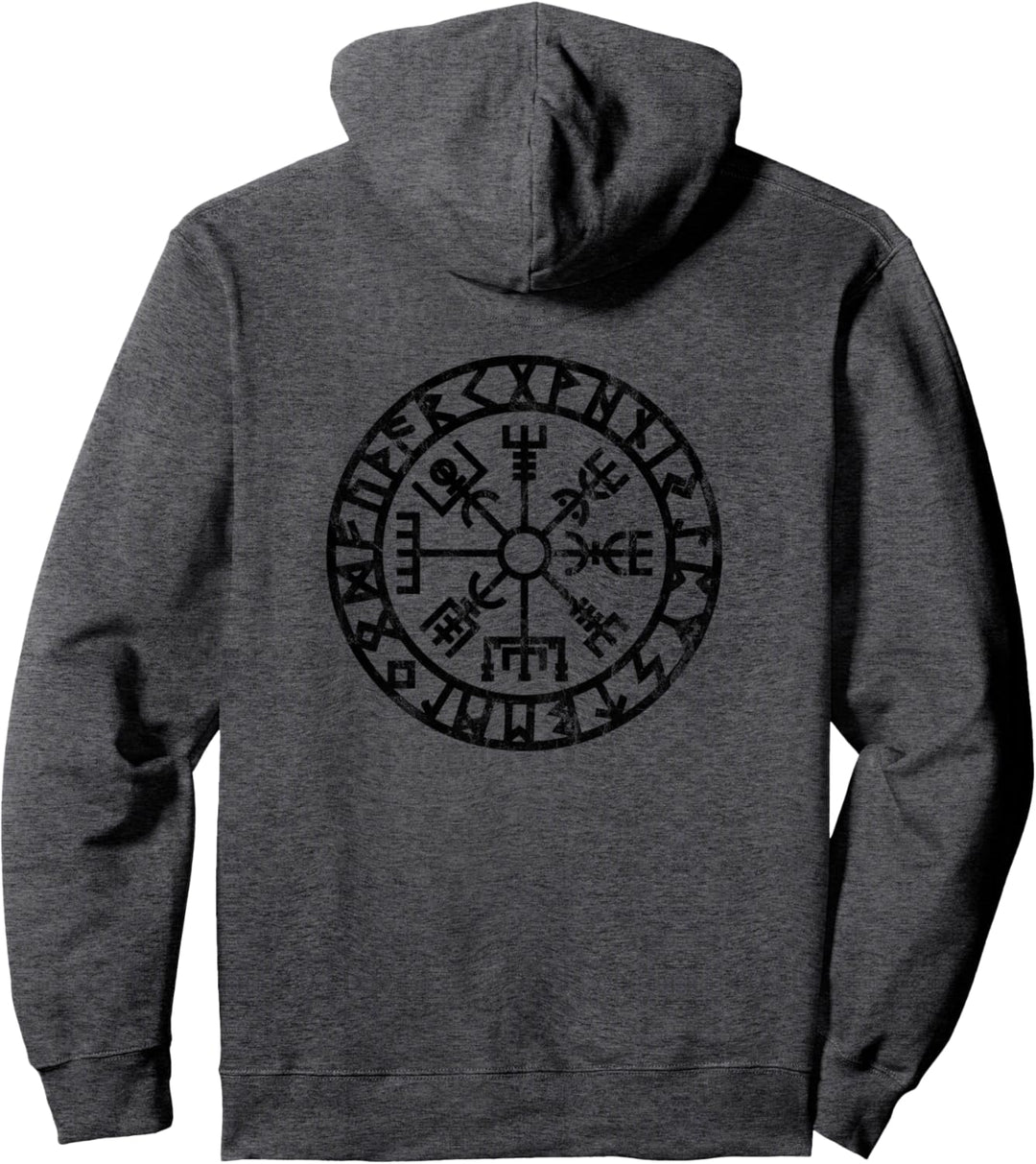 Vegvisir, Wikinger, Kompass, Runen, Nordisch, Schutzsymbol Pullover Hoodie