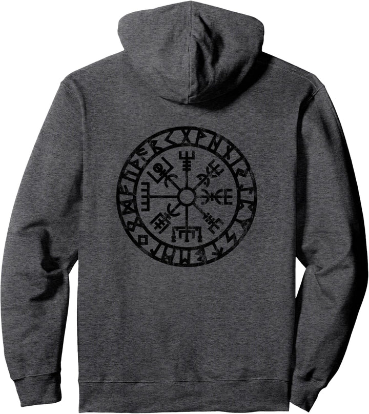 Vegvisir, Wikinger, Kompass, Runen, Nordisch, Schutzsymbol Pullover Hoodie