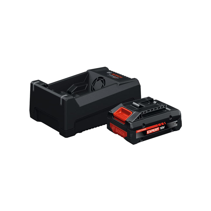 Bosch EXPERT 18V System Hochleistungs-Starter-Set EXBA18V-40 kombiniert mit Schnellladegerät GAL 12V