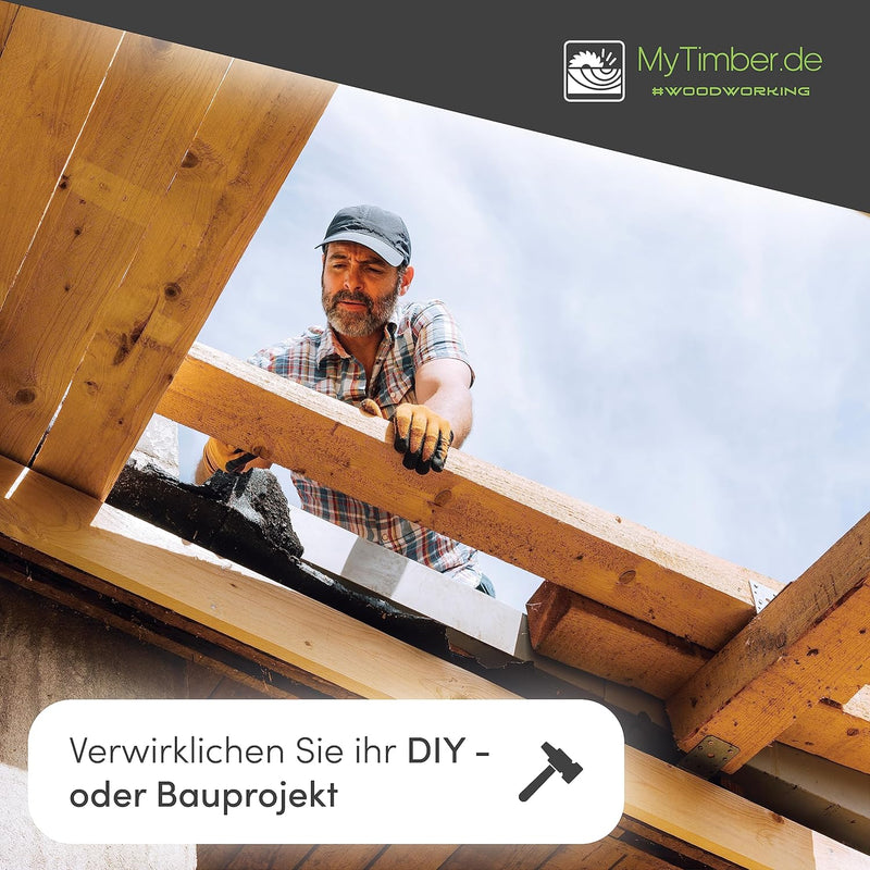 MyTimber® Holzlatten als Bauholz Dachlatten | Holz zum selber bauen | 4 x 6cm breit| Kantholz 2m lan