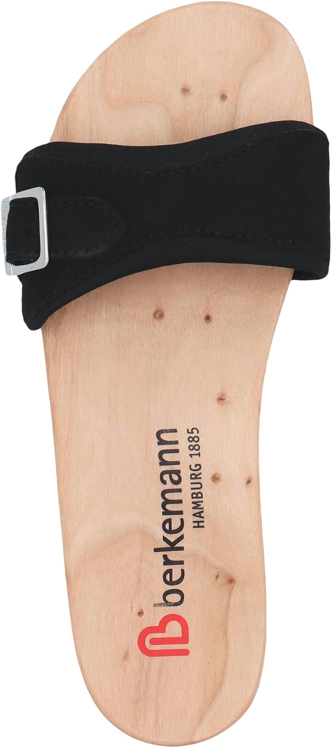 Berkemann Unisex-Erwachsene Berkilette Pantoletten 36 1/3 EU Schwarz, 36 1/3 EU Schwarz