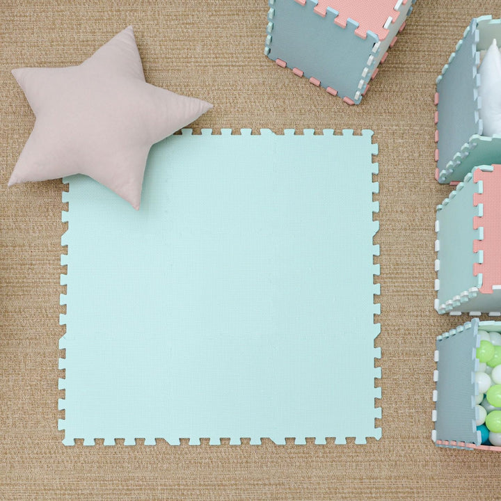 LittleTom 9 Teile Spielmatte Baby Puzzlematte ab Null - 30x30 Krabbelmatte Baby - Spielmatte Kinder