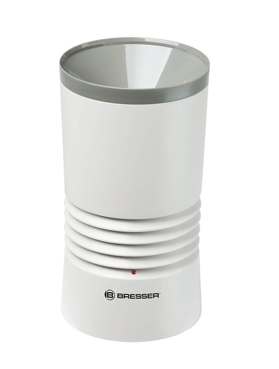 Bresser Wetterstation Funk mit Aussensensor WTW Profi Regenmesser in Holzoptik