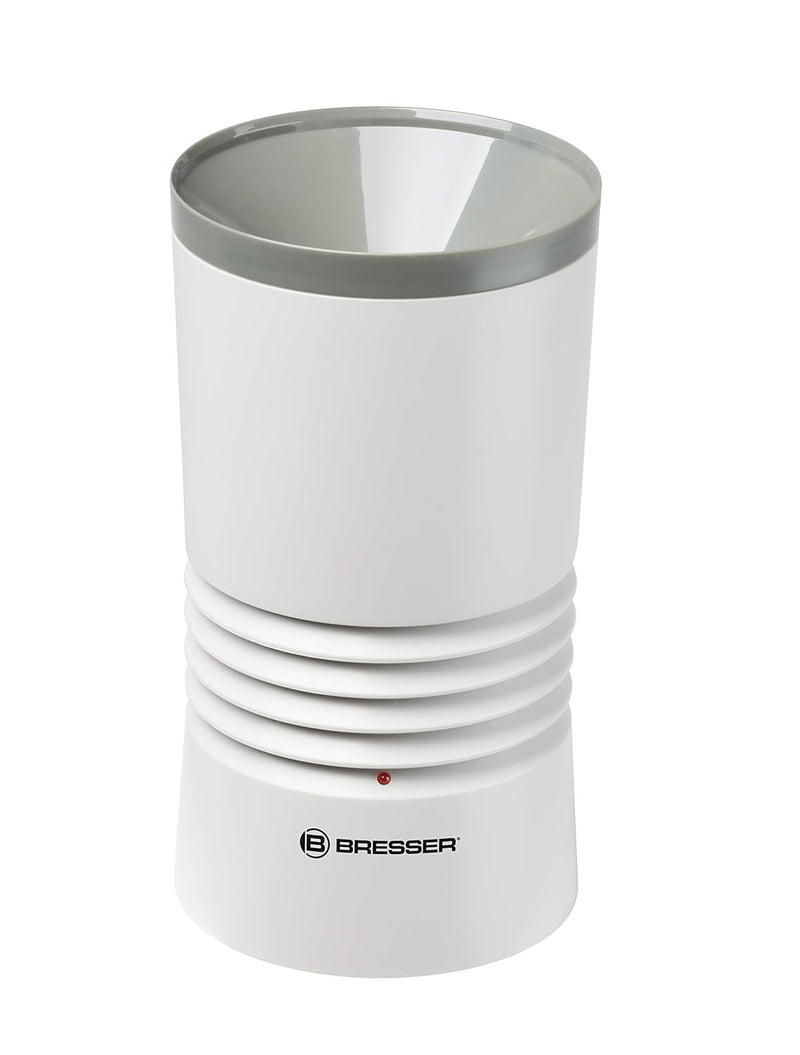 Bresser Wetterstation Funk mit Aussensensor WTW Profi Regenmesser in Holzoptik