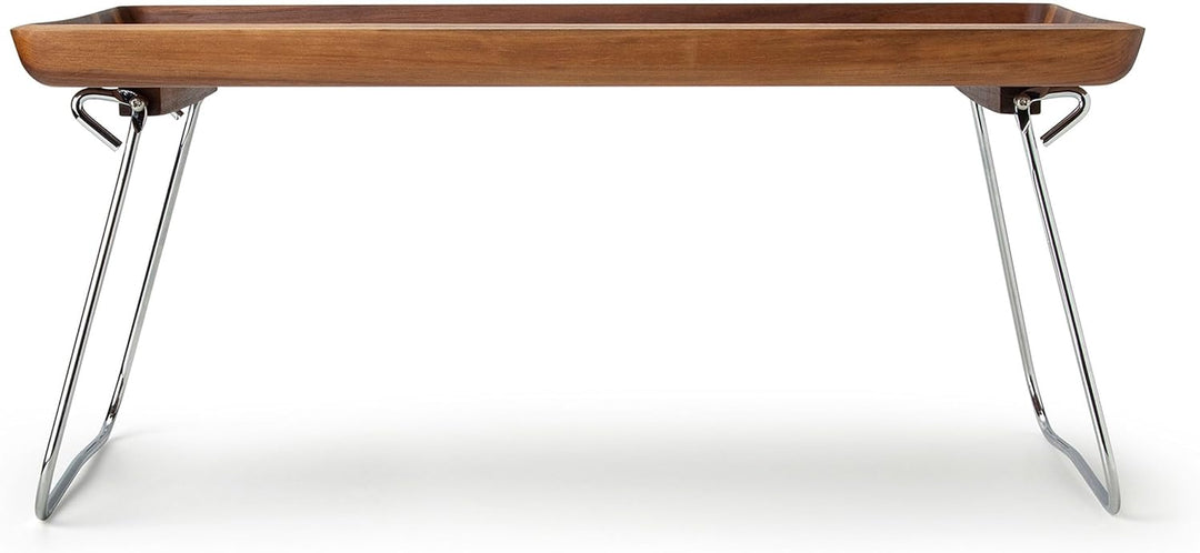 Continenta Bett-Tablett, Betttablett, Serviertablett, Frühstückstablett, Betttisch, Walnussholz, 53