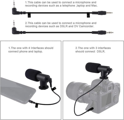 PULUZ 4-in-1 Vlogging Live Broadcast 11,7 cm Ring LED Selfie Licht Smartphone Video Rig Griff Stabil