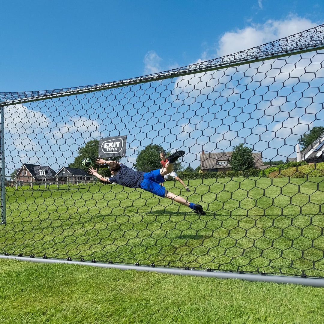 EXIT Toys Scala Aluminium Fussballtor - Fussballtor für Kinder - Leichtgewicht - Bärenstark - Hochwe