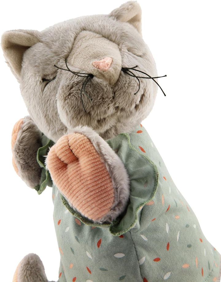 Sterntaler Schlaf Gut Figur Katze Lilly - Baby und Kinder Einschlafhilfe aus weichem Flausch - Kusch