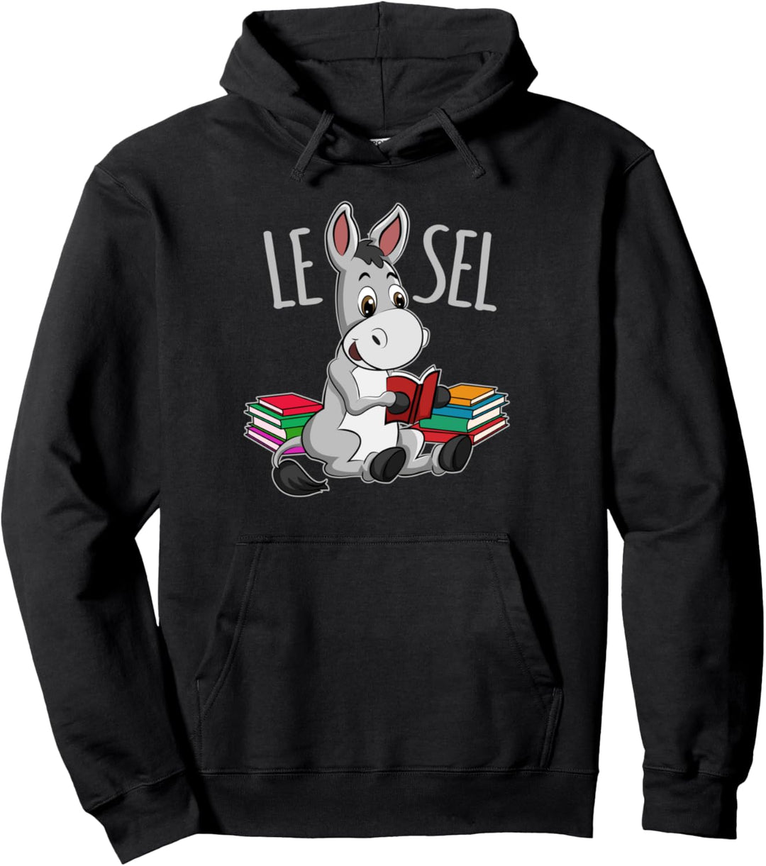 Lesel - T-shirt für Leseratten mit lustigem Esel mit Buch Pullover Hoodie