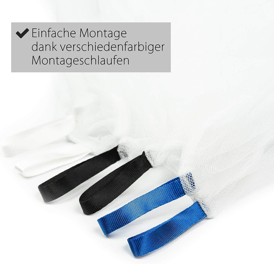 Outdoro Moskitonetz Kastenform inklusive Klebehaken für Reise und Zuhause - extra-gross für Doppelbe