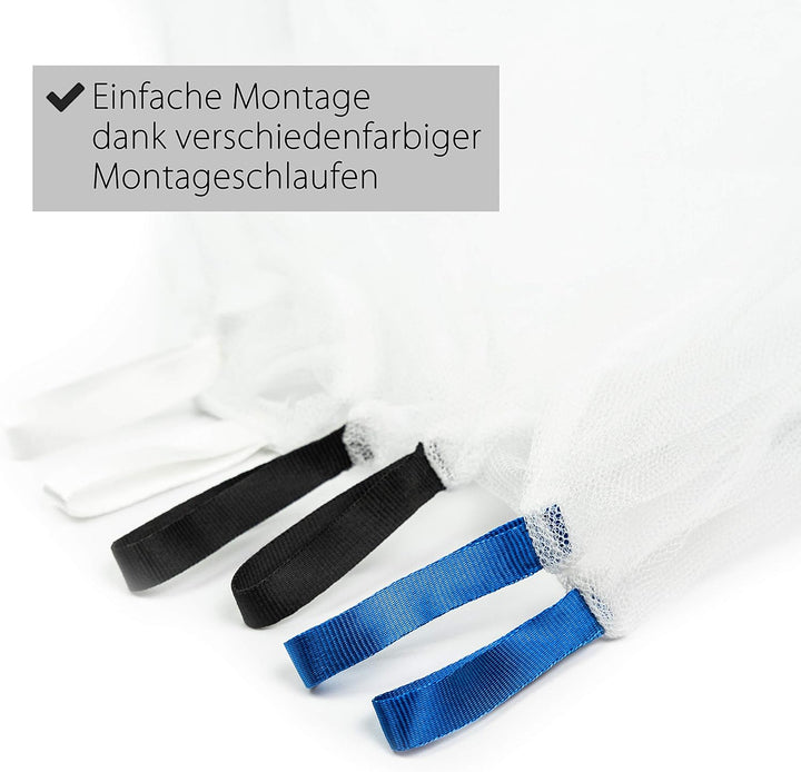 Outdoro Moskitonetz Kastenform inklusive Klebehaken für Reise und Zuhause - extra-gross für Doppelbe