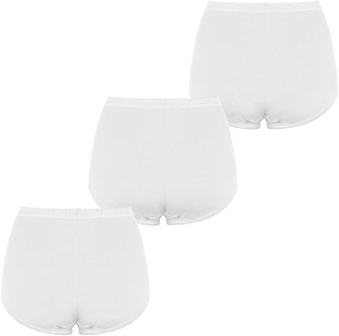 sloggi Damen Basic+ Maxi 3P Slip 24 Weiss (White), 24 Weiss (White)