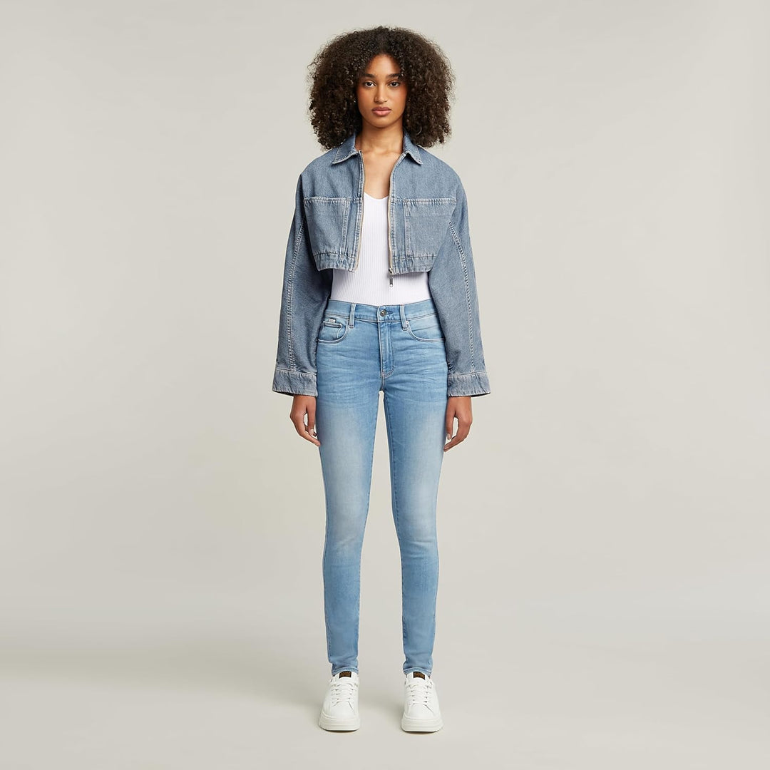 G-STAR RAW Damen 3301 High Skinny Jeans 23W / 28L Blau (Lt Indigo Aged D05175-8968-8436), 23W / 28L