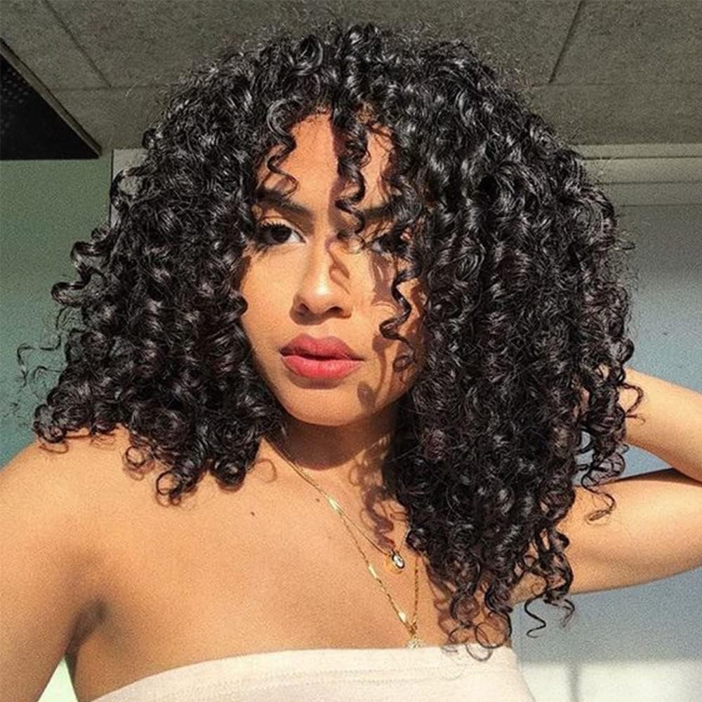 Curly Weave Bundles Human Hair, 28 28 28 Inch Curly 3 Bundles Human Hair, Unprocessed Brazilian Kink
