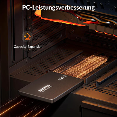 iDsonix SATA SSD 1TB 2,5 Zoll SSD Festplatte Intern, 560MB/s Lesen, 480MB/s Schreiben, mit 3D NADA F