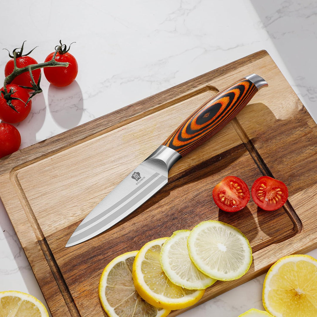 WILDMOK 5 Stück Messerset Küchenutensilien Messer, Deutscher Edelstahl Professioneller Küchenchef Kü