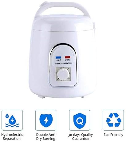 Zerodis Sauna Dampfer Dampfgerät Dampfsauna Dampfmaschine Hautpflege 220V 1.8L Haus Tragbar(220V)