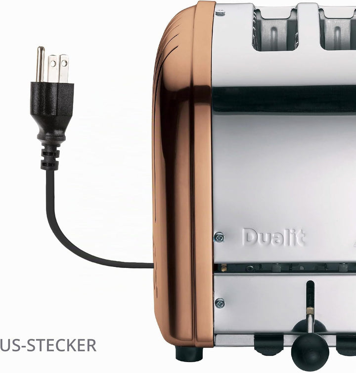 Dualit NewGen Kupfer-Toaster mit 2 Scheiben, handgefertigt in Grossbritannien – austauschbare ProHea