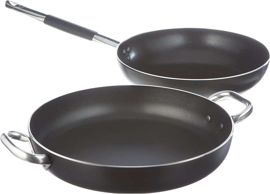 Pentole Agnelli ALSASETALBLACK4 All Black Set für 4 Personen, 3 mm, 5 Stück, 4 Persone