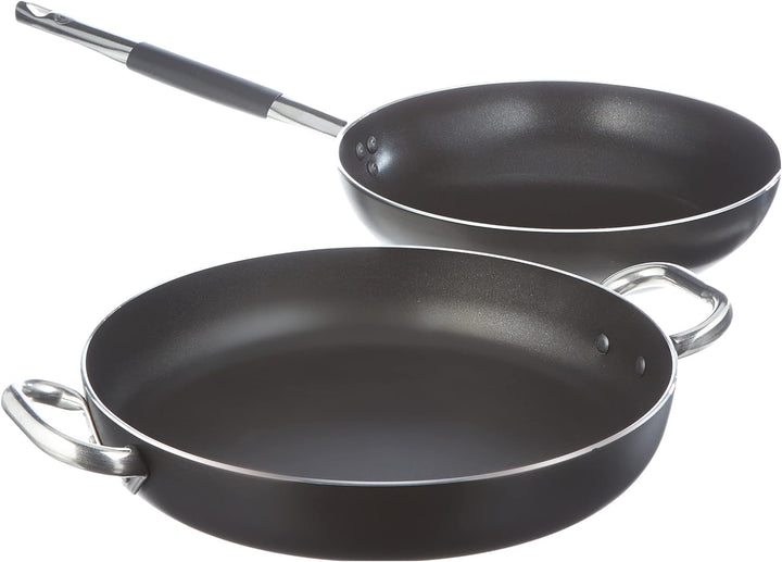 Pentole Agnelli ALSASETALBLACK4 All Black Set für 4 Personen, 3 mm, 5 Stück, 4 Persone