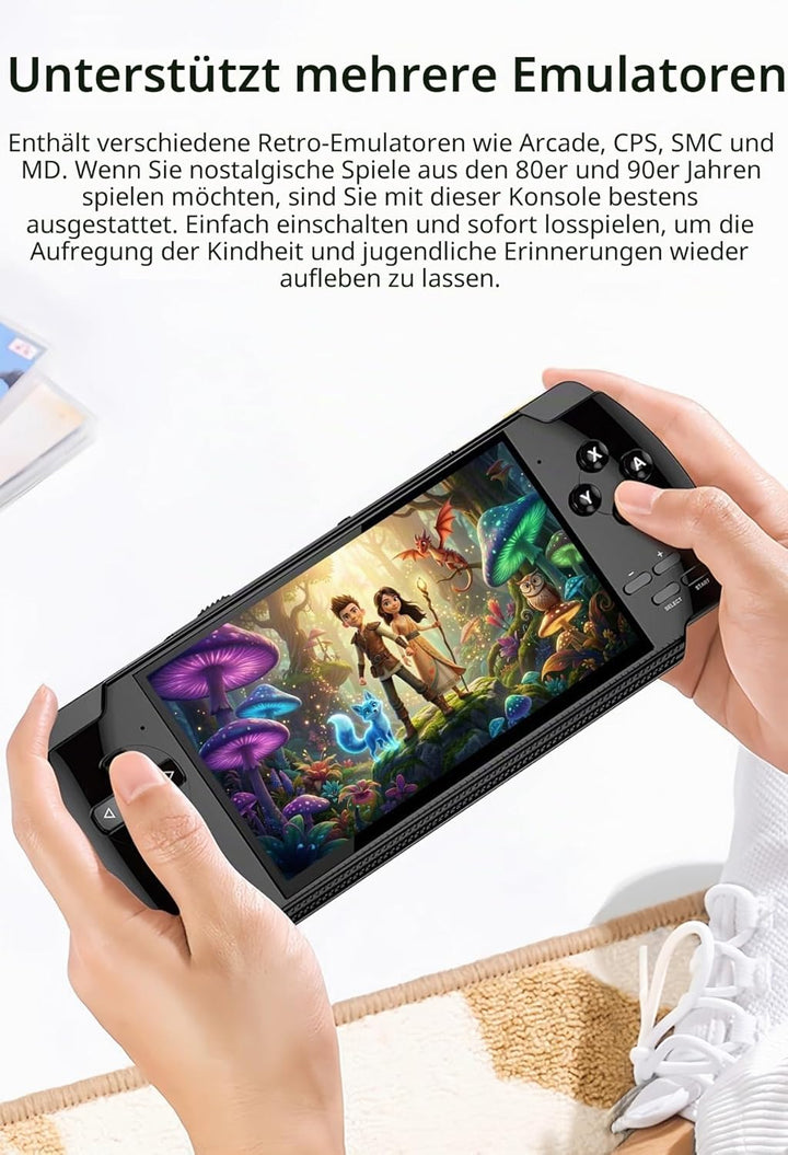 4,3-Zoll-Display, klassische Videospielkonsole, X6, Handheld-Konsole, Emulatoren, mehrere MP4-/MP3-P