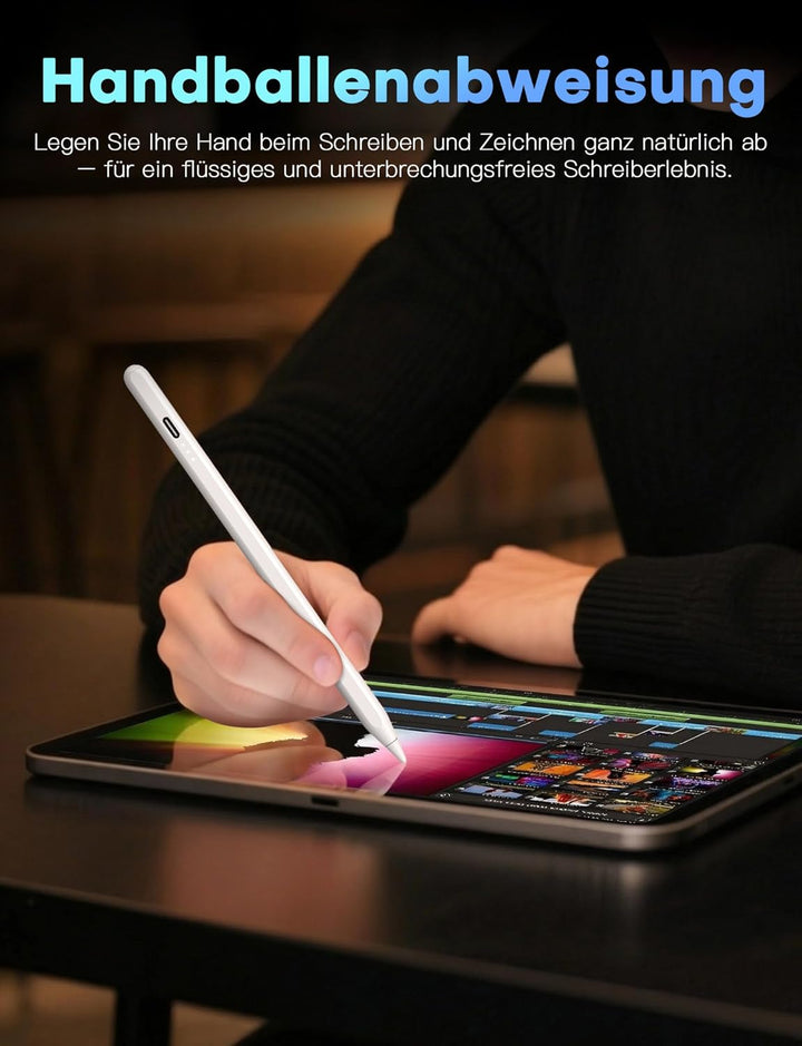 MEKO Stylus Stift für iPad Apple 2018-2022 mit Schnellladeleistung Palm Rejection und Neigungssensit