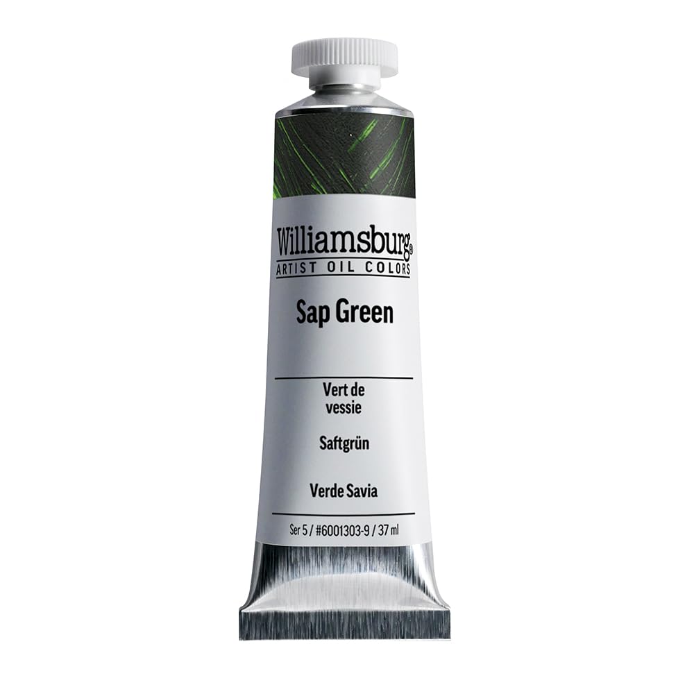 Williamsburg Oil 37ml SaftgrŸn 37 Ml Tube Sap Green, 37 Ml Tube Sap Green