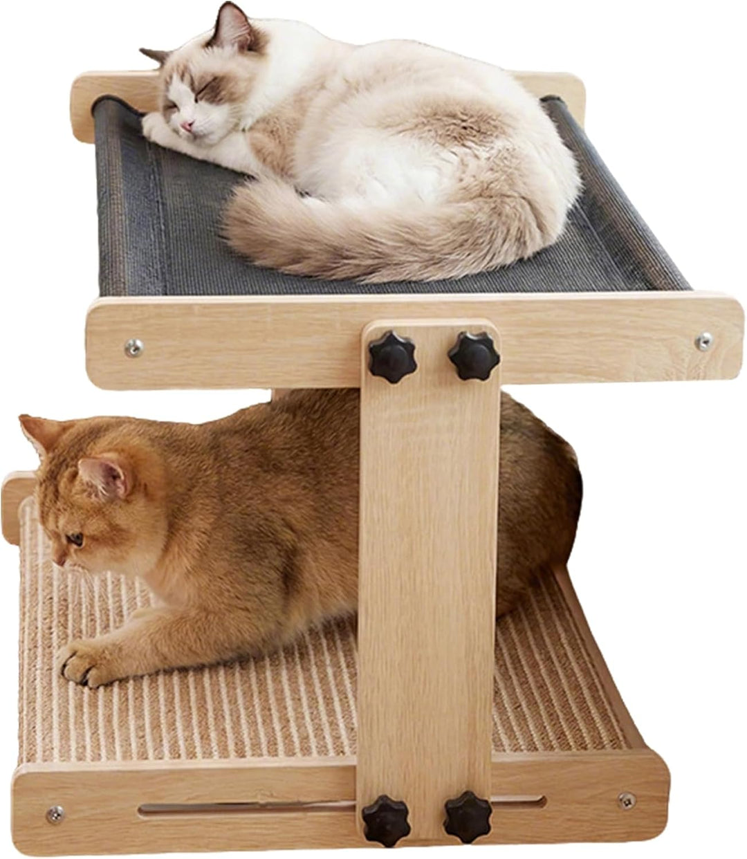 Katzen Hängeplatz Bettseitig | Schwebendes Hängesitz Indoor Möbel | Fensterbank-Bett mit Hängefunkti