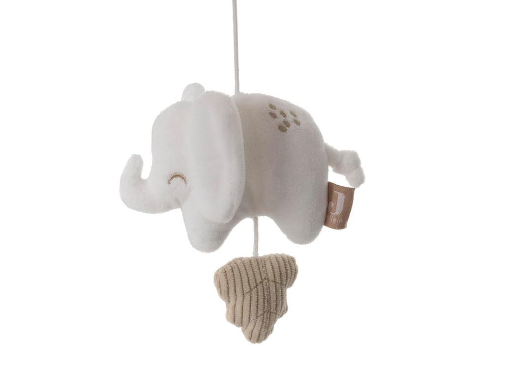 Jollein Mobile Baby – Elephant Tales – Mit Elefanten & Wolke – Weiches Baby Mobile für Babybett & La