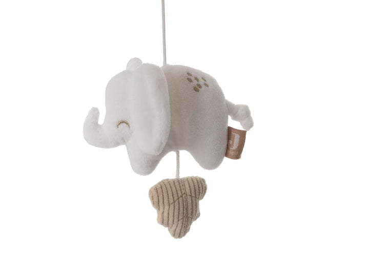 Jollein Mobile Baby – Elephant Tales – Mit Elefanten & Wolke – Weiches Baby Mobile für Babybett & La